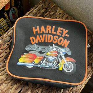 Harley Davidson Lunchbox perfect condition Biker logo canvas